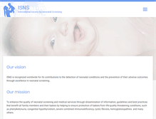 Tablet Screenshot of isns-neoscreening.org